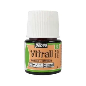 PEINTURE VITRAIL 45ml SAUMON "PEBEO" REF: 50032