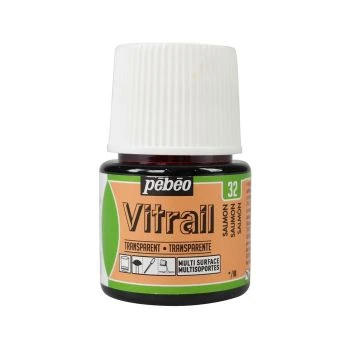 PEINTURE VITRAIL 45ml SAUMON "PEBEO" REF: 50032