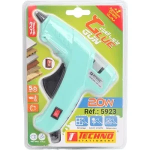 PISTOLET DE COLLE 20 W AVEC SWITCH ON/OFF "TECHNO" REF: 5923