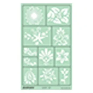POCHOIR MOTIF FLEURS "ISOMARS" REF: IS-101