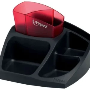 PORTE ACCESSOIRES BUREAU 3 COLORIS COMPACT OFFICE ROUGE "MAPED" REF: 575401