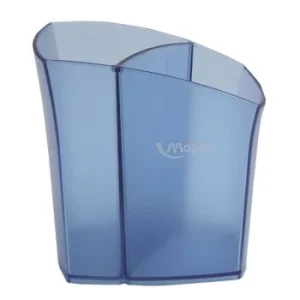 POT A CRAYONS 2 COMPARTIMENTS DE RANGEMENT BLEU "MAPED" REF: 875451