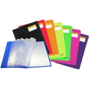 PROTEGE DOCUMENTS EN PP (20 POCHETTES -40 VUES) "TECHNO" REF: 2611