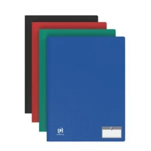 PROTEGE DOCUMENTS MEMPHIS CLASSIC A4 DE 60 POCHETTES POLYPROPILINE OPAQUE NOIR "OXFORD" REF: 100205893