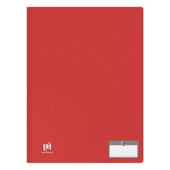 PROTEGE DOCUMENTS MEMPHIS CLASSIC A4 DE 80 POCHETTES POLYPROPYLENE OPAQUE ROUGE "OXFORD" REF: 100205951
