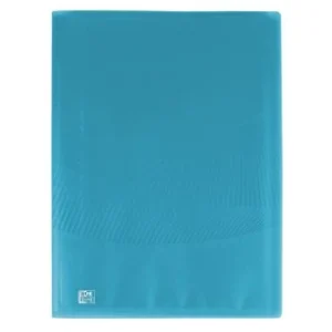 PROTEGE DOCUMENTS OSMOSE A4 80 POCHETTES POLYPROPILINE TRANSLUSIDE TURQUOISE "ELBA" REF: 400105190