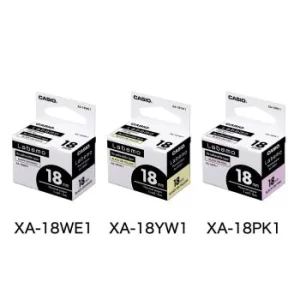 RECHARGE ETIQUETEUSE BLANCHE LABEMO 18mm "CASIO" REF: XA-18WE1