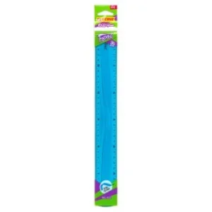 REGLE 30 CM FLEXIBLE BLEU "TECHNO" REF: 4532