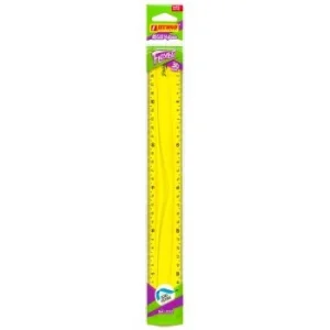 REGLE 30 CM FLEXIBLE JAUNE "TECHNO" REF: 4532