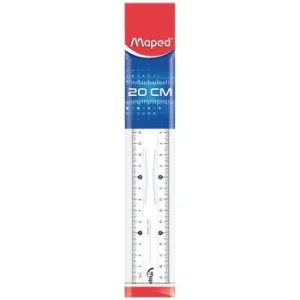 REGLE DOUBLE DECIMETRE 20 cm ESSENTIALS "MAPED" REF: 146108