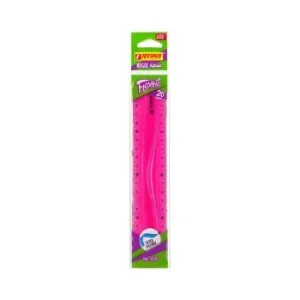 REGLE FLEXIBLE 20 CM ROSE "TECHNO" REF: 4530