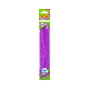 REGLE FLEXIBLE 20 CM VIOLET "TECHNO" REF: 4530