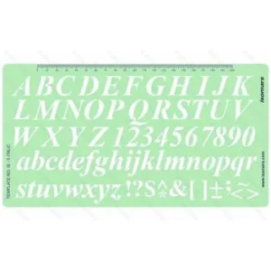 REGLE POCHOIR MOTIF ITALIQUE 164 mm x 255 mm "ISOMARS" REF: IS-5