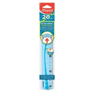 REGLE SOUPLE 20cm FLEX SOUS BLISTER BLEU "MAPED" REF: 244020