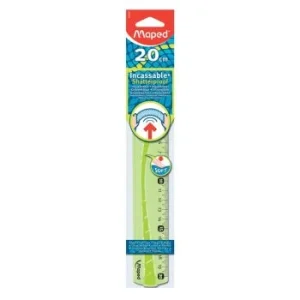 REGLE SOUPLE 20cm FLEX SOUS BLISTER VERT "MAPED" REF: 244020