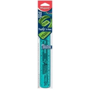 REGLE SOUPLE 20cm SOUS BLISTER TWIST'N FLEX "MAPED" REF: 279210
