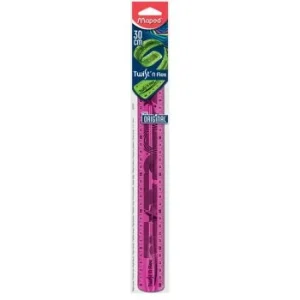 REGLE SOUPLE 30cm SOUS BLISTER TWIST'N FLEX "MAPED" REF: 027900