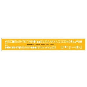 REGLE TRACE LETTRE 12mm "ISOMARS" REF: 1200