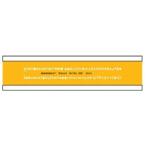 REGLE TRACE LETTRE 2mm "ISOMARS" REF: 200