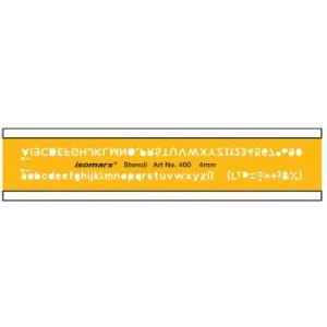 REGLE TRACE LETTRE 4mm "ISOMARS" REF: 400
