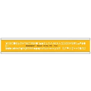 REGLE TRACE LETTRE 7mm "ISOMARS" REF: 700