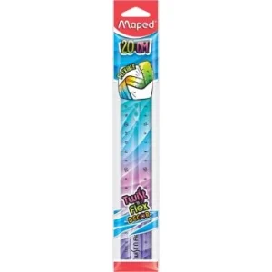 REGLE TWISTNFLEX DECOR 20cm EN SACHET "MAPED" REF: 279215