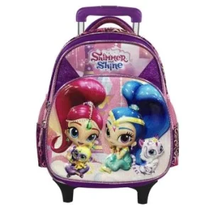SAC A DOS A ROULETTES 14" S/LICENCE SHIMMER " SHINE VIOLET "TECHNO" REF: 4873