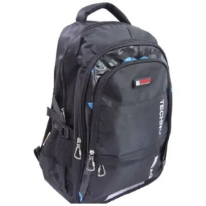 SAC A DOS AVEC COMPARTIMENT LAPTOP NOIR "TECHNO" REF: 7046