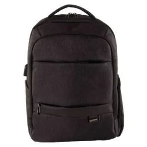 SAC A DOS COMPARTIMENT LAPTOP & PORT USB GRIS FONCE "TECHNO" REF: 5283