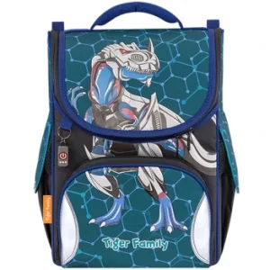 SAC A DOS ERGONOMIQUE NATURE QUEST METAL DINO "TIGER FAMILY" REF: 2211-G