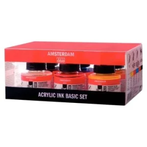 SET ENCRE ACRYLIQUE 6x30ml "AMSTERDAM" REF: 17209001