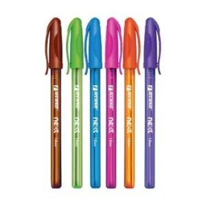 STYLO A BILLE NEXT 1.0 mm 6 COULEURS FLUO "TECHNO" REF: 5697