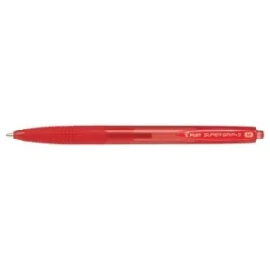 STYLO A BILLE RETRACTABLE SUPER GRIP-G 01mm ROUGE "PILOT" REF: BPGG-8R-M-RR