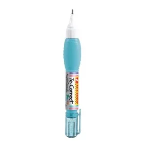 STYLO CORRECTEUR TÊTE EN METAL 07 ml CORPS BLEU PASTEL "TECHNO" REF: 4650