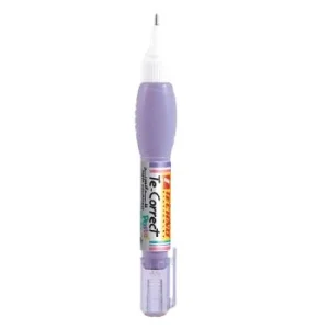 STYLO CORRECTEUR TÊTE EN METAL 07 ml CORPS MAUVE PASTEL "TECHNO" REF: 4650