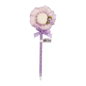 STYLO FANTAISIE CHAPEAU CORPS VIOLET "TECHNO" REF: 5358