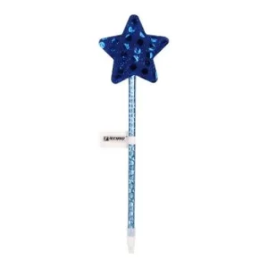 STYLO FANTAISIE ÉTOILE CORPS BLEU "TECHNO" REF: 5355