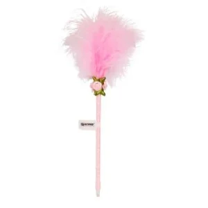STYLO FANTAISIE PLUME CORPS ROSE "TECHNO" REF: 5360