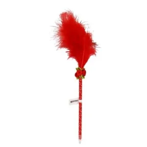 STYLO FANTAISIE PLUME CORPS ROUGE "TECHNO" REF: 5360