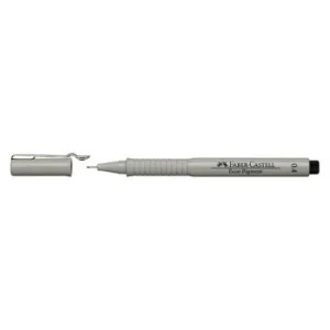 STYLO FEUTRE ECCO PIGMENT 0.4mm NOIR "FABER CASTELL" REF: 166499