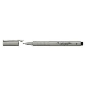 STYLO FEUTRE ECCO PIGMENT 0.6mm NOIR "FABER CASTELL" REF: 166699