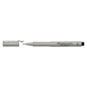 STYLO FEUTRE ECCO PIGMENT 0.8mm NOIR "FABER CASTELL" REF: 166899
