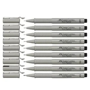 STYLO FEUTRE ECCO PIGMENT NOIR "FABER CASTELL"