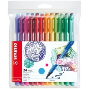 STYLO FEUTRE POINTMAX EN POCHETTE DE 24 PCS "STABILO" REF:488/24-01