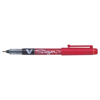 STYLO FEUTRE V-SIGN PEN ROUGE 2.0mm "PILOT" REF: SW-VSP-R