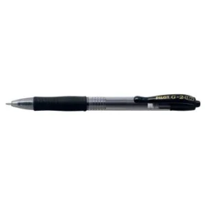 STYLO GEL RETRACTABLE G-2 NOIR 1.0mm "PILOT" REF: BL-G2-10-B