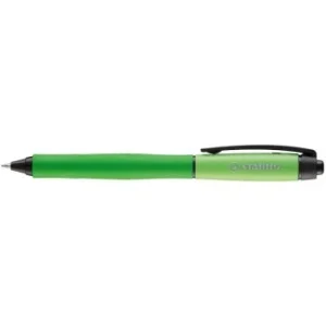 STYLO GEL RETRACTABLE PALETTE NOIR CORPS VERT "STABILO" REF:268/1-46-2