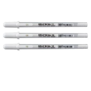 STYLO Gelly BASIC BLANC "SAKURA"