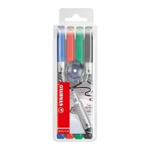 STYLO INDELEBILE 1 MM WRITE-4-ALL POCHETTE DE 4 PCS "STABILO" REF:146/4