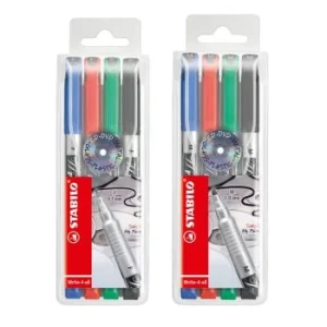 STYLO INDELEBILE WRITE-4-ALL EN POCHETTE DE 4 PCS "STABILO"